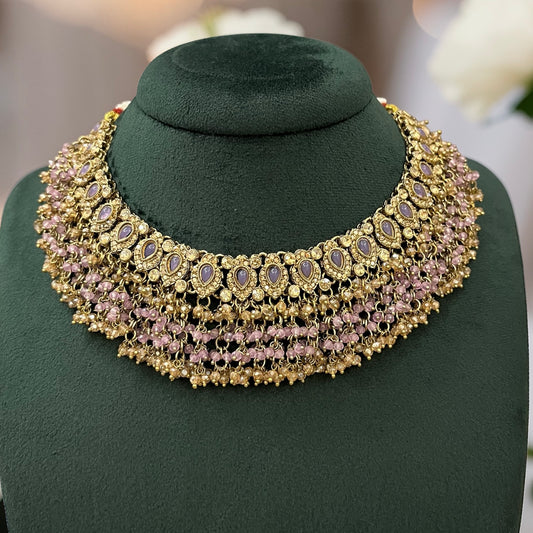 Punjabi Beads Necklace Set