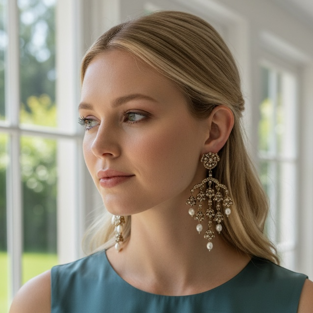 Designer Chandelier Earrings