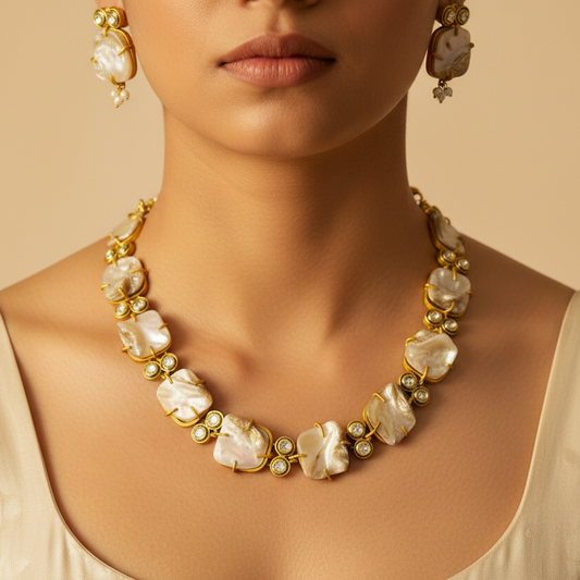 MOP Necklace Set