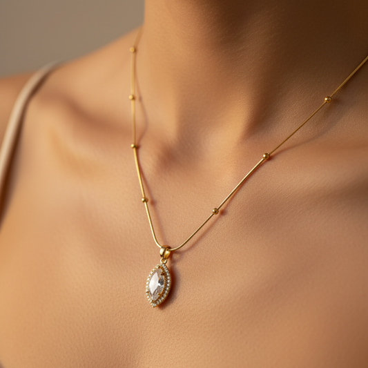 Diamond Pendant Chain Necklace