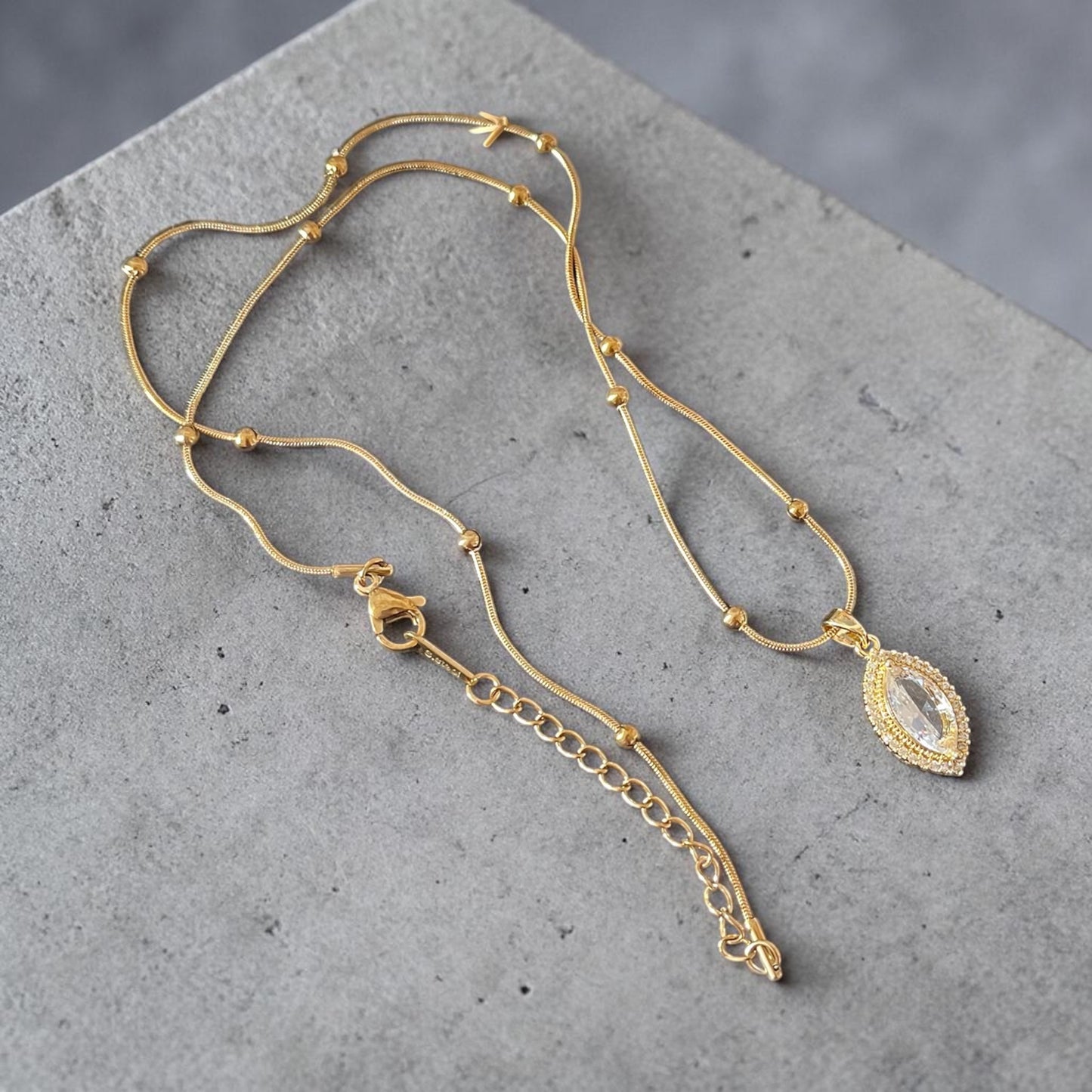 Diamond Pendant Chain Necklace