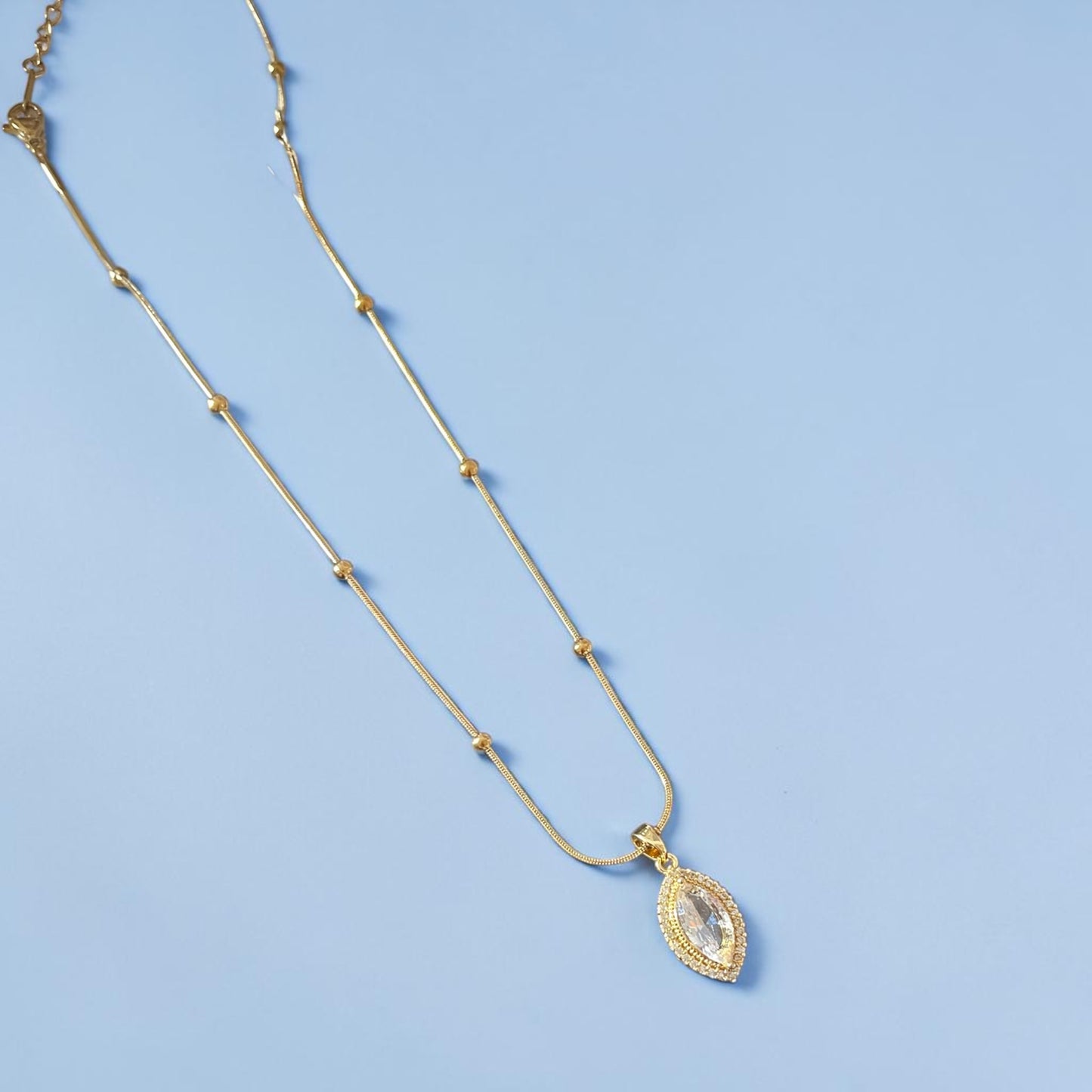 Diamond Pendant Chain Necklace
