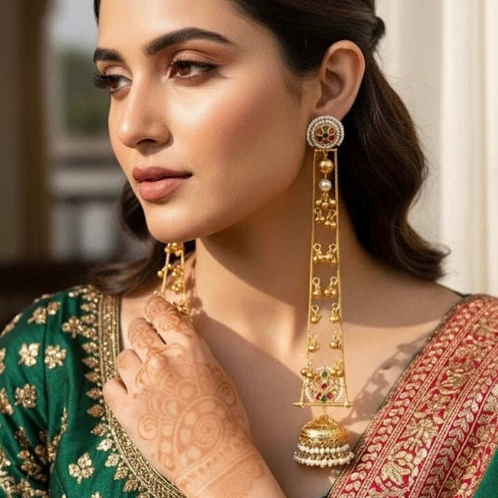 Statement Kashmiri Earrings