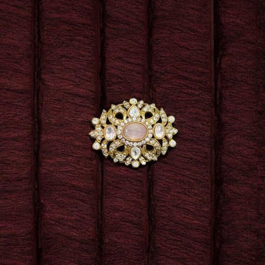 Classy Victorian White Brooch