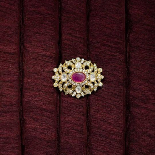 Classy Victorian White Brooch