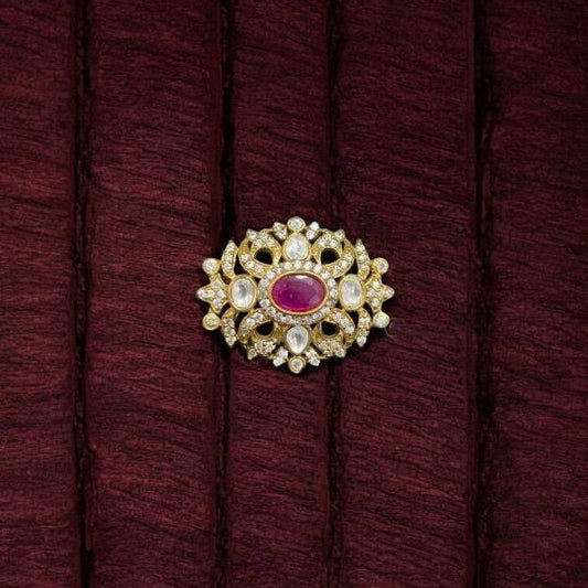 Classy Victorian White Brooch