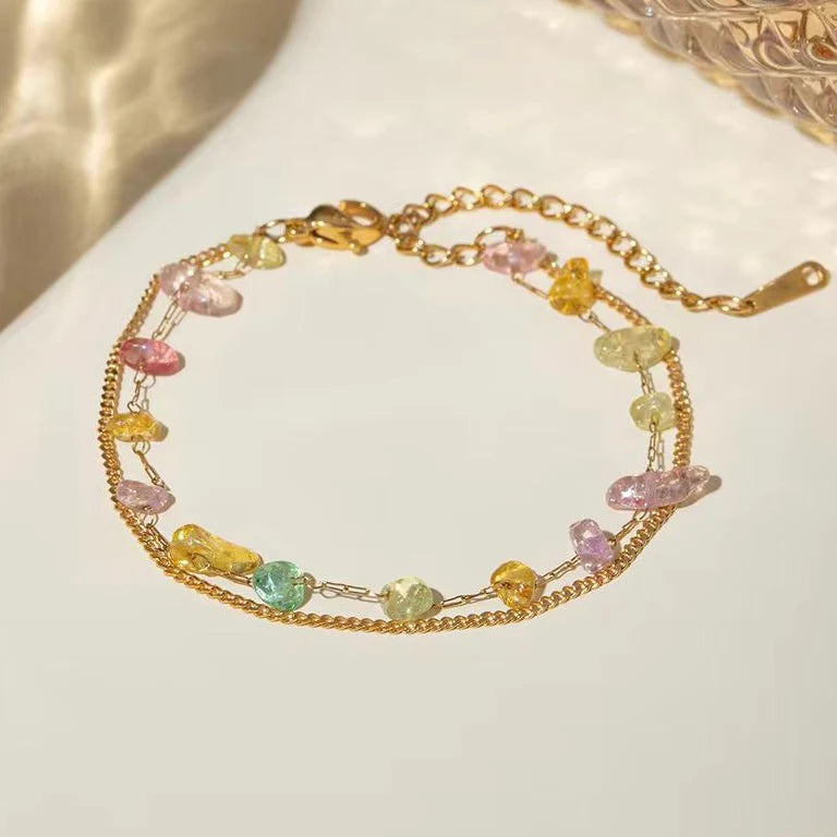 Natural Chakra Necklace and Bracelet