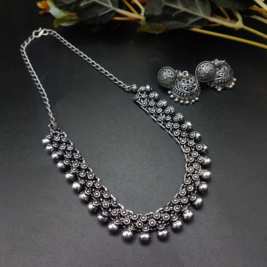 Oxidized Choker Set